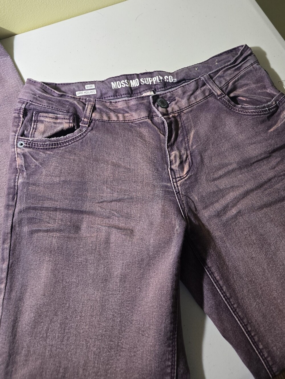 Mossimo Supply Co. Women's Faded Purple Skinny Jeans